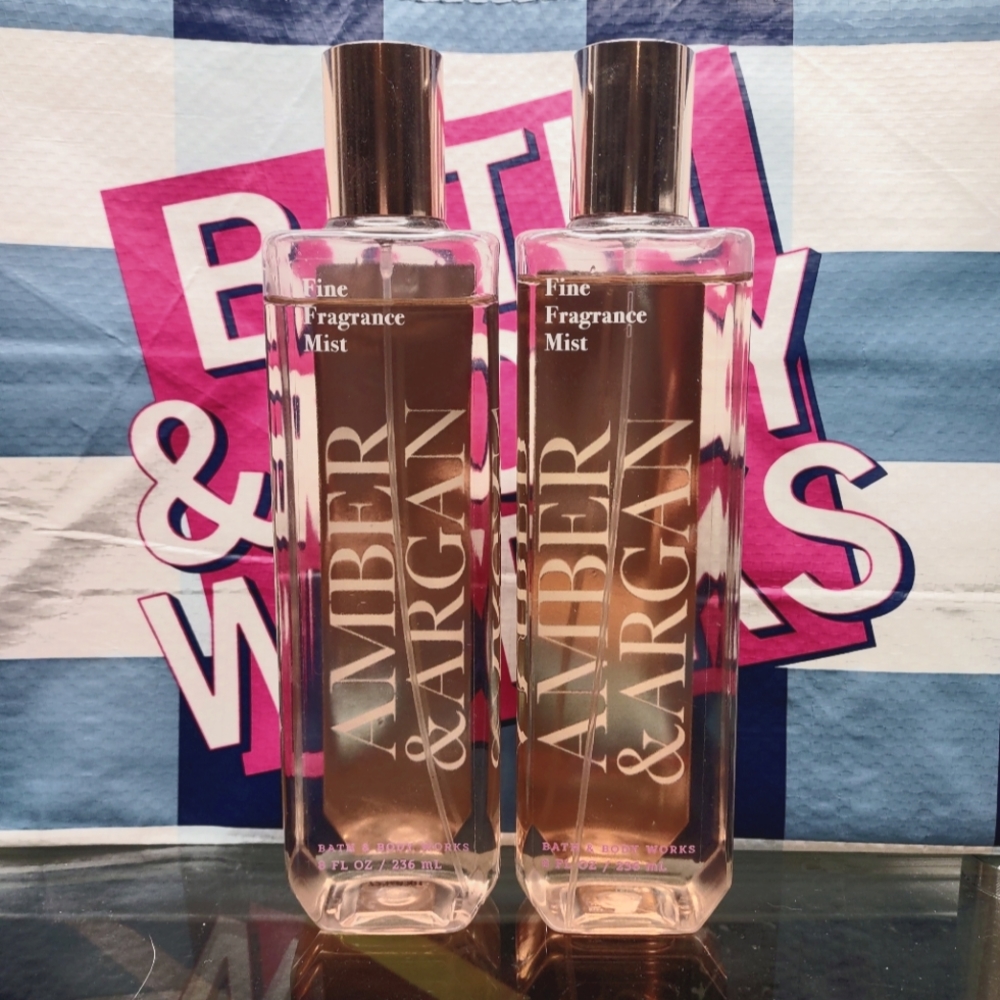 RARE 2 Bath and Body Works Amber & Argan Mist
